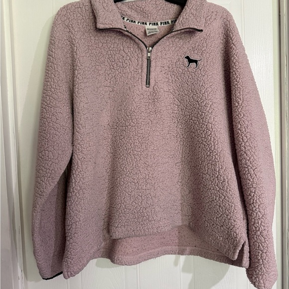 PINK Victoria's Secret Jackets & Blazers - PINK Victoria's Secret Mauve Teddy Jacket